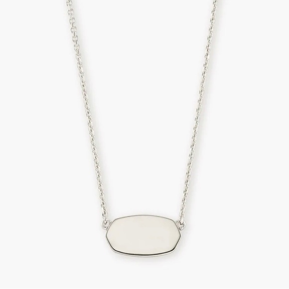 Kendra Scott Elisa Short Pendant Necklace Sterling Silver - Picture 2 of 7